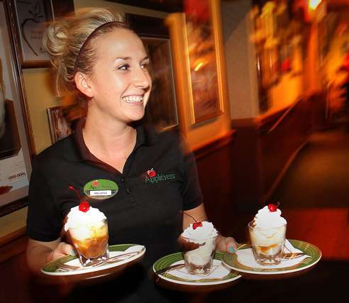 Food Servers take orders and serve customers beverages and food. Image source: Nutritionpaperideas.com