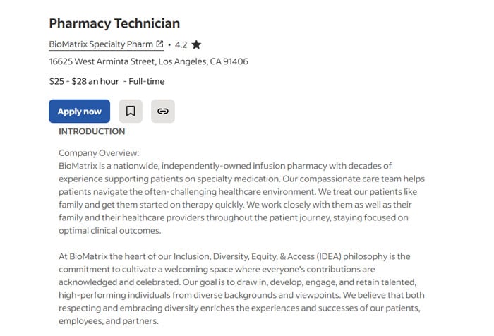 Pharmacy Technician Resume Objective