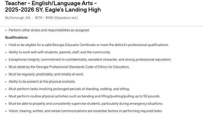 Teacher resume objective