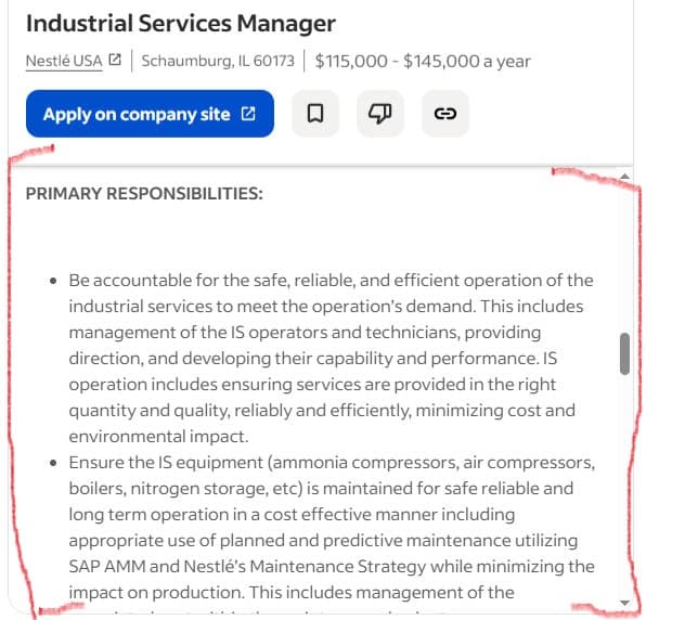 Manager Sample Duties