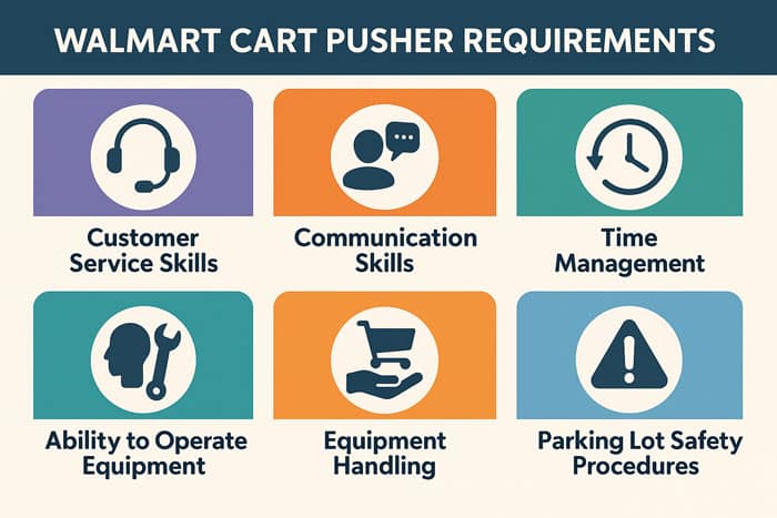 Walmart cart pusher requirements