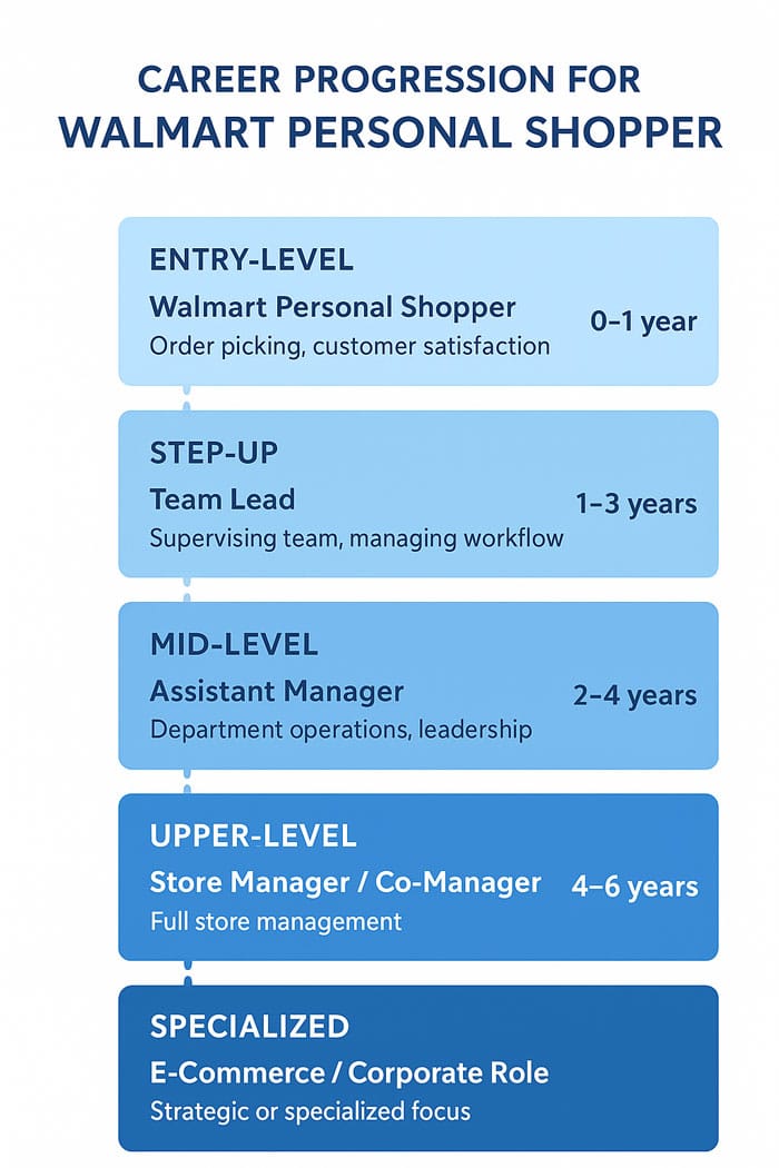 Walmart Personal Shopper Career Progression